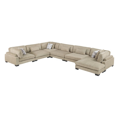 Tinley 6-Piece Modular Sectional with Chaise (9555BRW*62CR3ACVC)