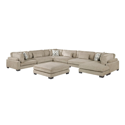 Tinley 7-Piece Modular Sectional with Ottoman (9555BRW*72CR3ACVCOT)