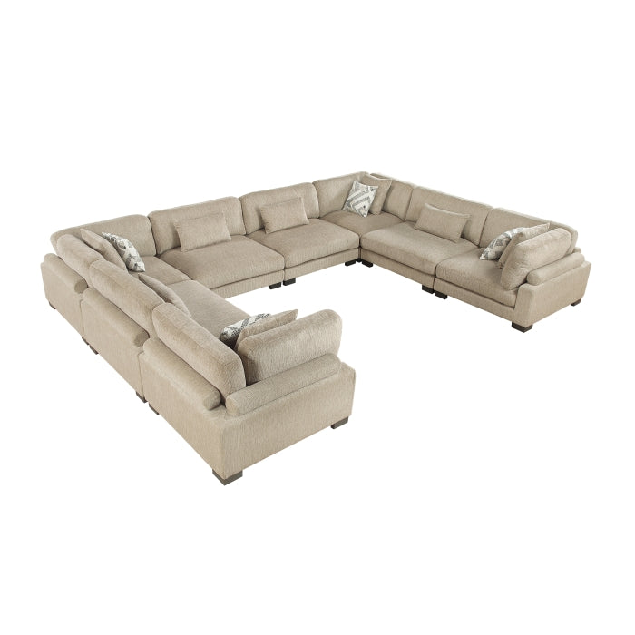 Tinley 8-Piece Modular Sectional (9555BRW*84CR4AC)