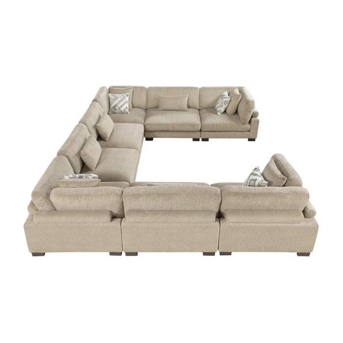Tinley 8-Piece Modular Sectional (9555BRW*84CR4AC)