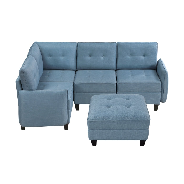 Garren 5-Piece Sectional with Storage and Ottoman