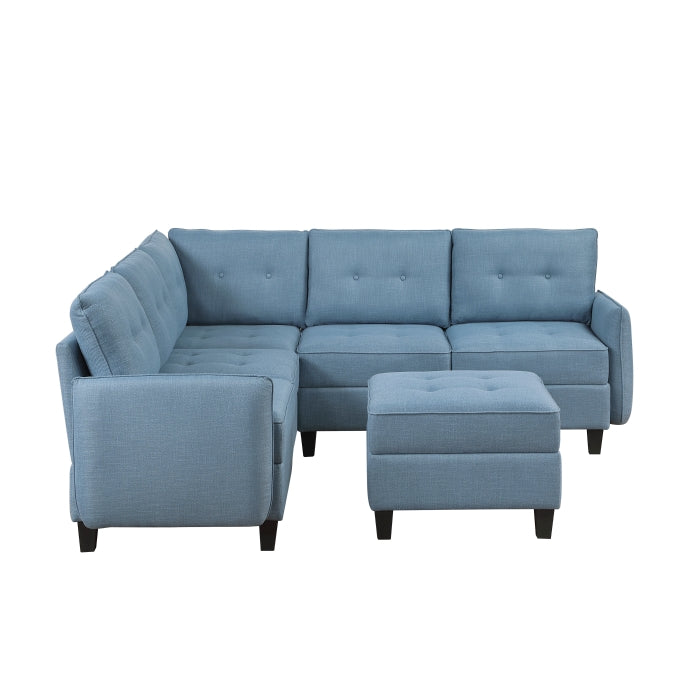 Garren 6-Piece Sectional with Storage and Ottoman