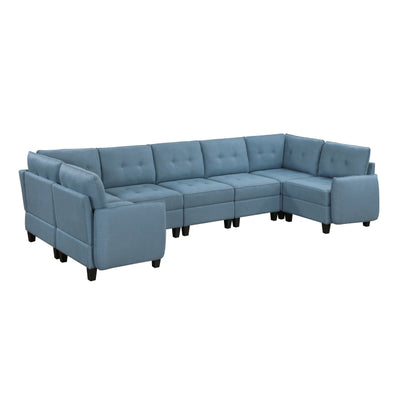 Garren 7-Piece Sectional with Storage