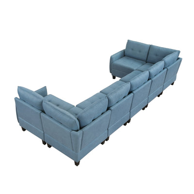 Garren 7-Piece Sectional with Storage