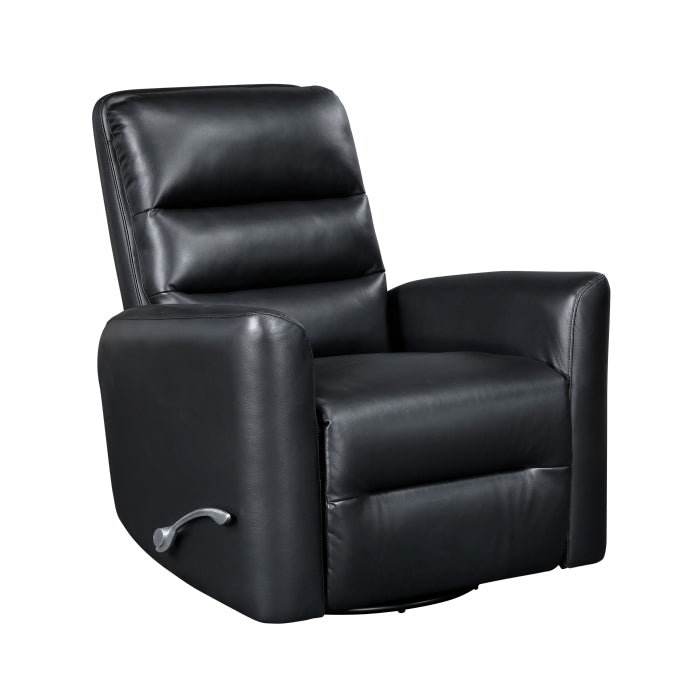 Dimitri Swivel Glider Reclining Chair (9570BLK-1SW)