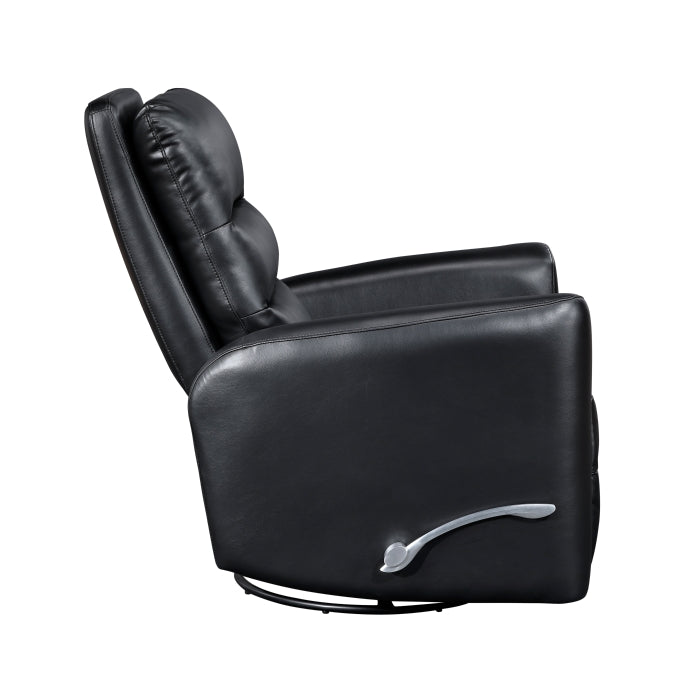 Dimitri Swivel Glider Reclining Chair (9570BLK-1SW)