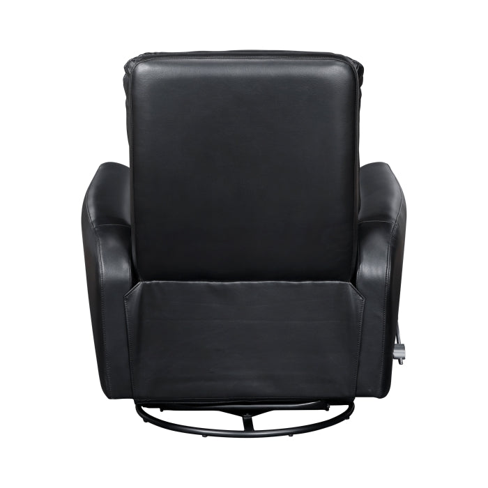 Dimitri Swivel Glider Reclining Chair (9570BLK-1SW)