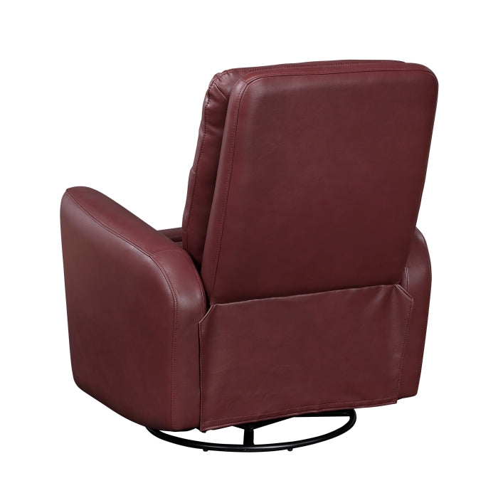 Dimitri Swivel Glider Reclining Chair (9570RED-1SW)