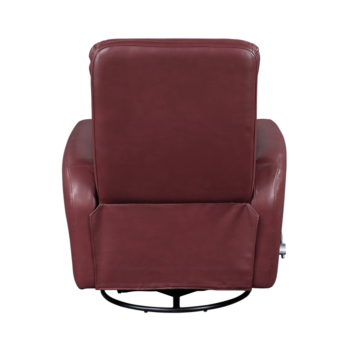 Dimitri Swivel Glider Reclining Chair (9570RED-1SW)