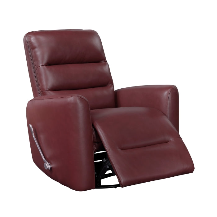 Dimitri Swivel Glider Reclining Chair (9570RED-1SW)