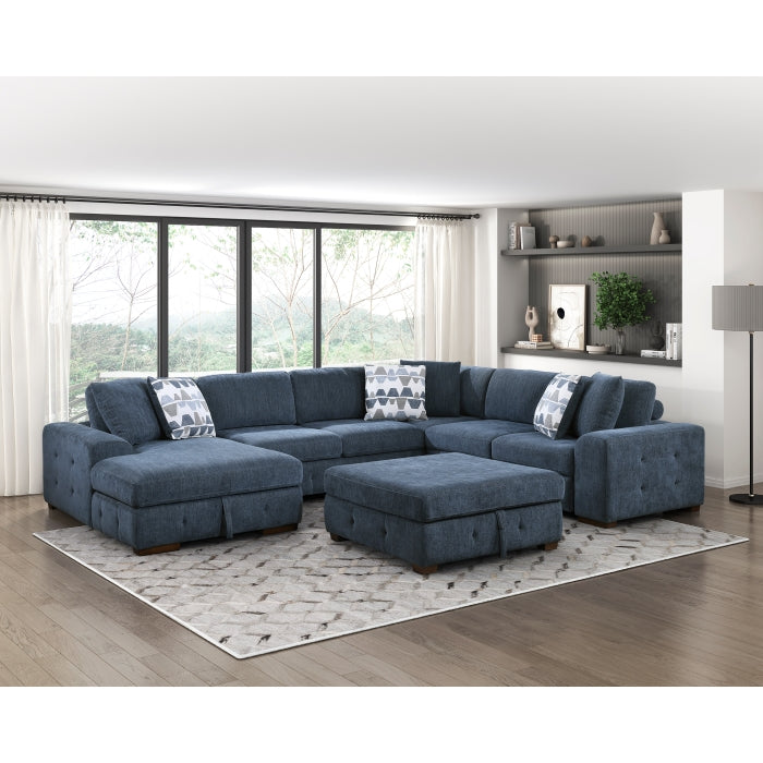 Raife Storage Ottoman (9624BU-4)