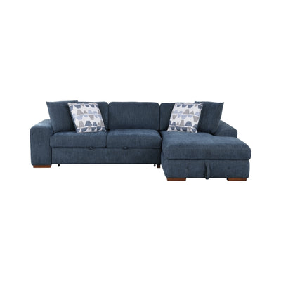 Raife 2-Piece Sectional with Right Chaise (9624BU*22LRC)