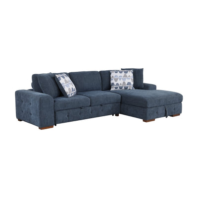 Raife 2-Piece Sectional with Right Chaise (9624BU*22LRC)