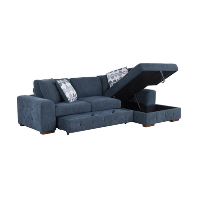 Raife 2-Piece Sectional with Right Chaise (9624BU*22LRC)