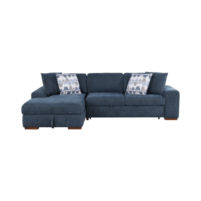 Raife 2-Piece Sectional with Left Chaise (9624BU*2LC2R)