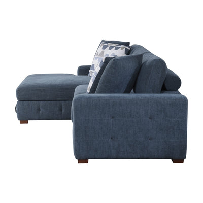 Raife 2-Piece Sectional with Left Chaise (9624BU*2LC2R)