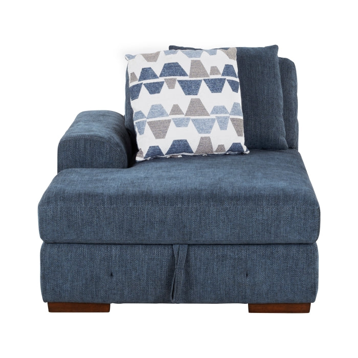 9624BU*3LCRC 3-Piece Sectional with Left and Right Chaise