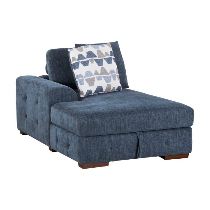 9624BU*3LCRC 3-Piece Sectional with Left and Right Chaise