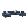 Raife 4-Piece Sectional with Left Chaise (9624BU*42RLC)