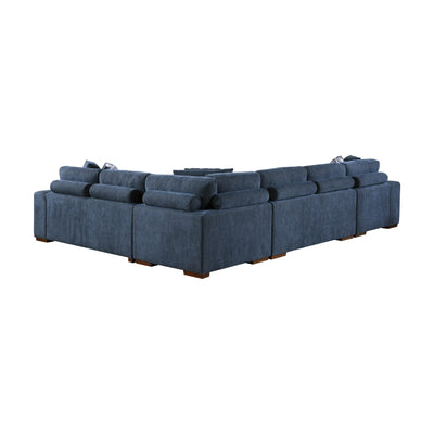 Raife 4-Piece Sectional with Left Chaise (9624BU*42RLC)