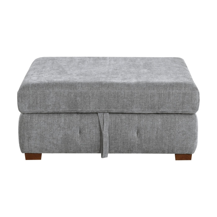Raife Storage Ottoman (9624GY-4)