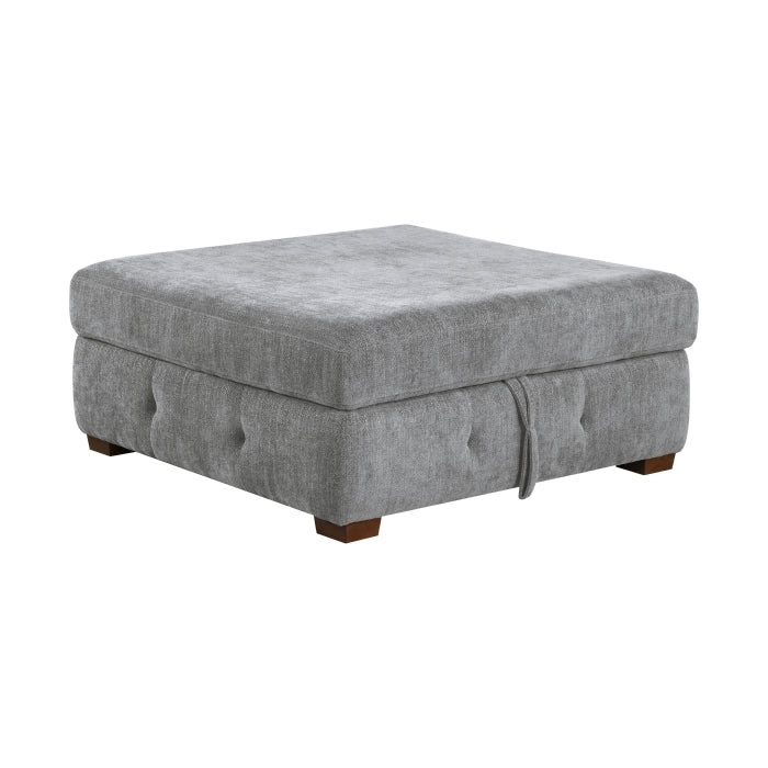 Raife Storage Ottoman (9624GY-4)