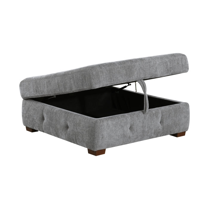 Raife Storage Ottoman (9624GY-4)