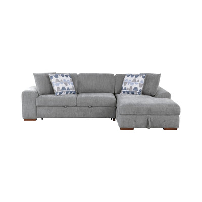 Raife 2-Piece Sectional with Right Chaise (9624GY*22LRC)