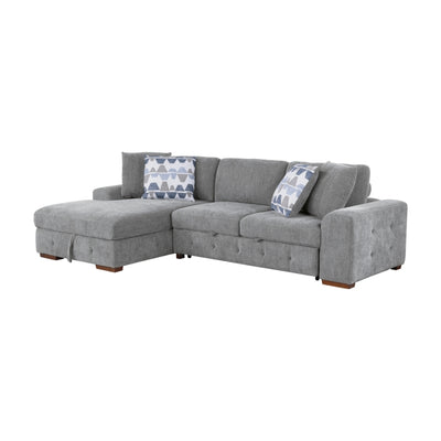 Raife 2-Piece Sectional with Left Chaise (9624GY*2LC2R)