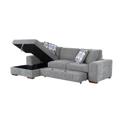 Raife 2-Piece Sectional with Left Chaise (9624GY*2LC2R)