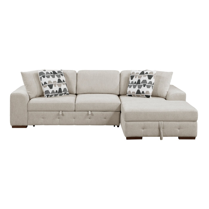 Raife 2-Piece Sectional with Right Chaise (9624TP*22LRC)