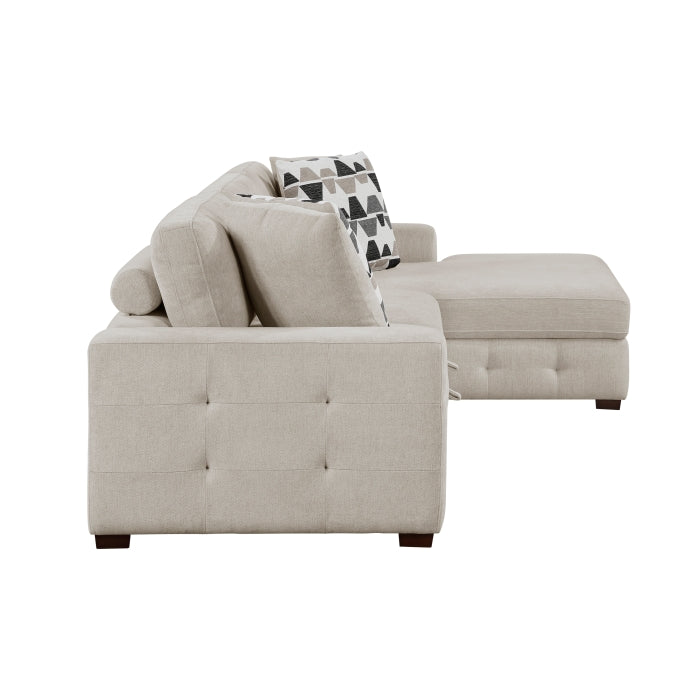 Raife 2-Piece Sectional with Right Chaise (9624TP*22LRC)