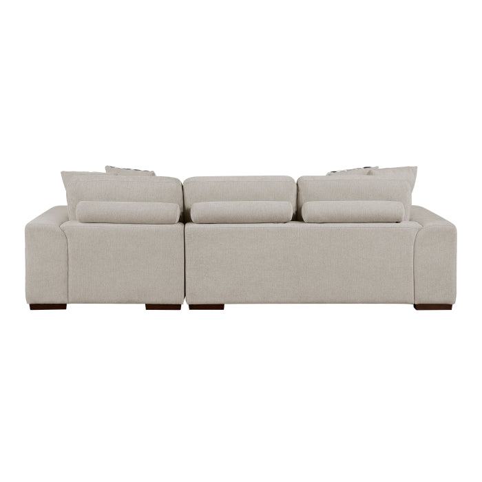 Raife 2-Piece Sectional with Right Chaise (9624TP*22LRC)