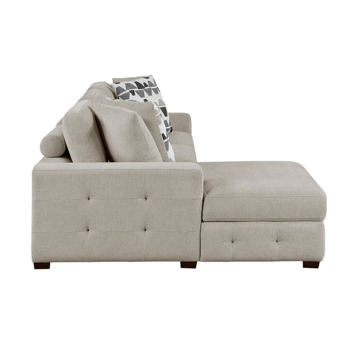 Raife 2-Piece Sectional with Left Chaise (9624TP*2LC2R)