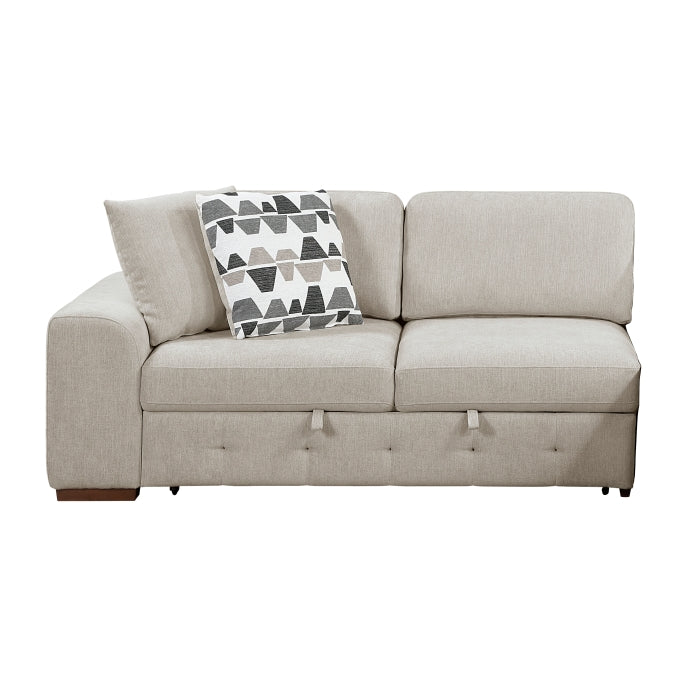 Raife 3-Piece Sectional with Right Chaise and Ottoman (9624TP*32LRC)