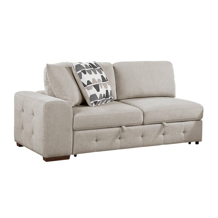 Raife 3-Piece Sectional with Right Chaise and Ottoman (9624TP*32LRC)
