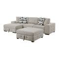 Raife 3-Piece Sectional with Left Chaise and Ottoman (9624TP*3LC2R)