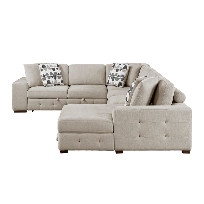 Raife 4-Piece Sectional with Right Chaise