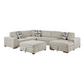 Raife 5-Piece Sectional with Right Chaise and Storage Ottoman (9624TP*52LRC)