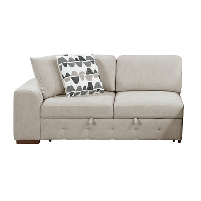Raife 5-Piece Sectional with Right Chaise and Storage Ottoman (9624TP*52LRC)