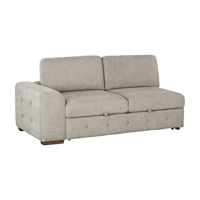 Raife 5-Piece Sectional with Right Chaise and Storage Ottoman (9624TP*52LRC)