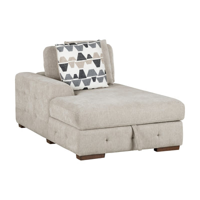 Raife 5-Piece Sectional with Left Chaise and Storage Ottoman (9624TP*5LC2R)