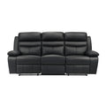 Hancock Double Reclining Sofa (9628BLK-3)