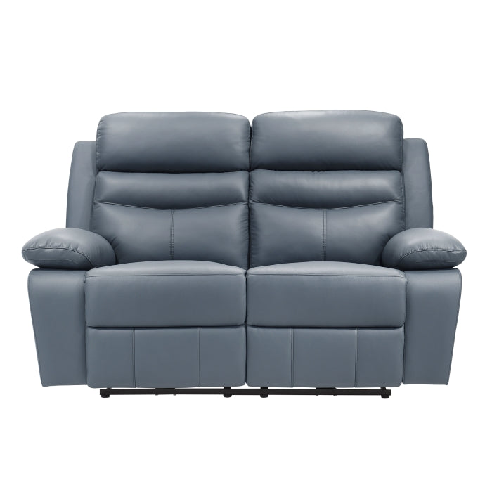 Hancock Power Double Reclining Love Seat - Blue