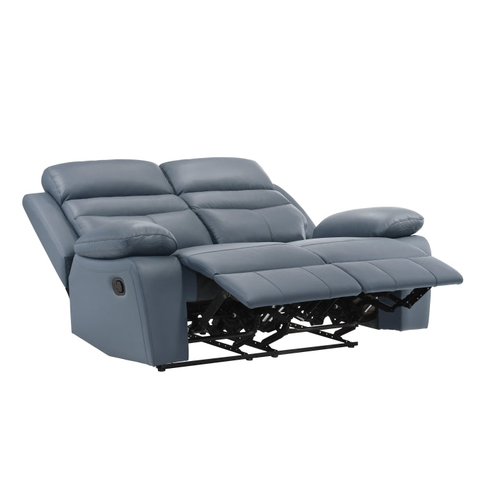 Hancock Double Reclining Love Seat - Blue 4
