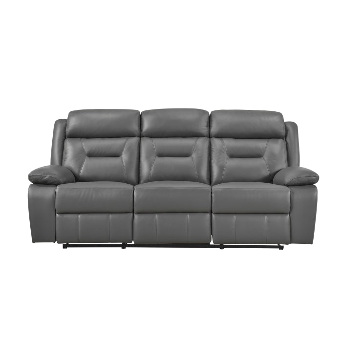Laconia Double Reclining Sofa (9629DGY-3)