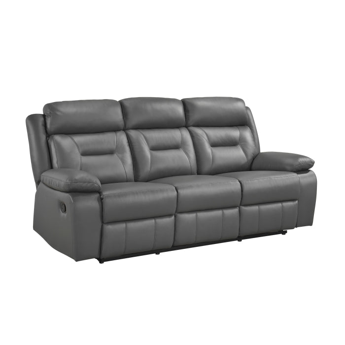 Laconia Double Reclining Sofa (9629DGY-3)