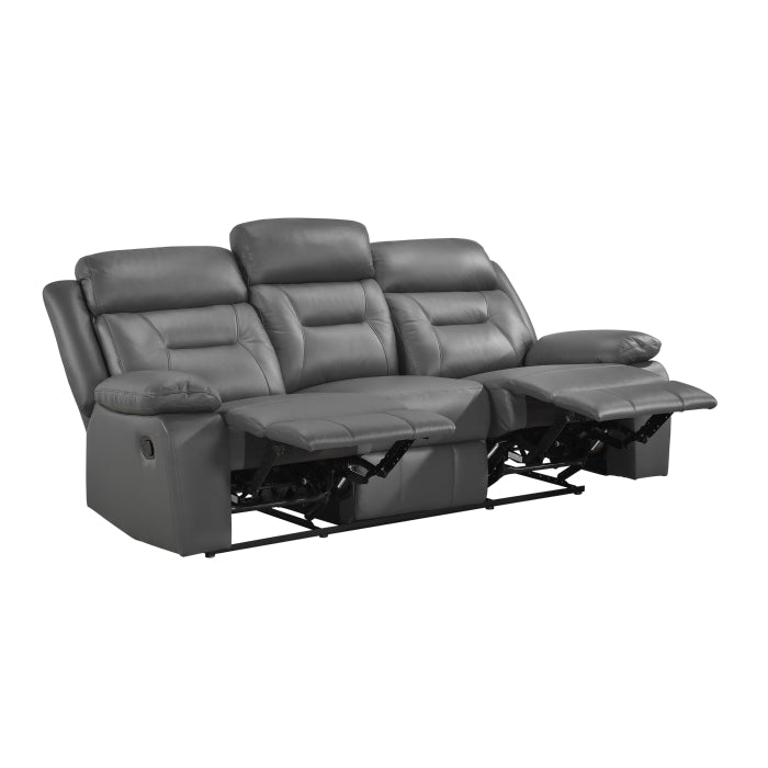 Laconia Double Reclining Sofa (9629DGY-3)