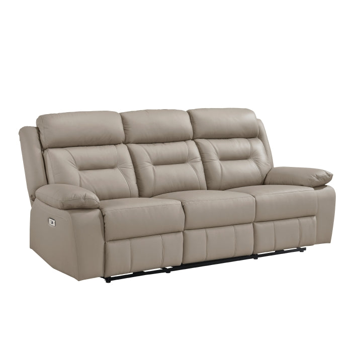 Laconia Power Double Reclining Sofa (9629LTE-3PW)