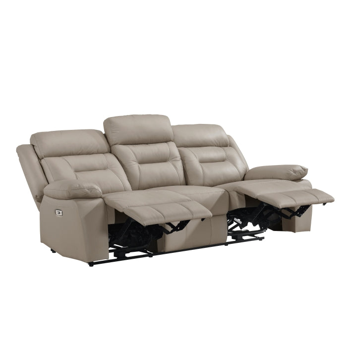 Laconia Power Double Reclining Sofa (9629LTE-3PW)